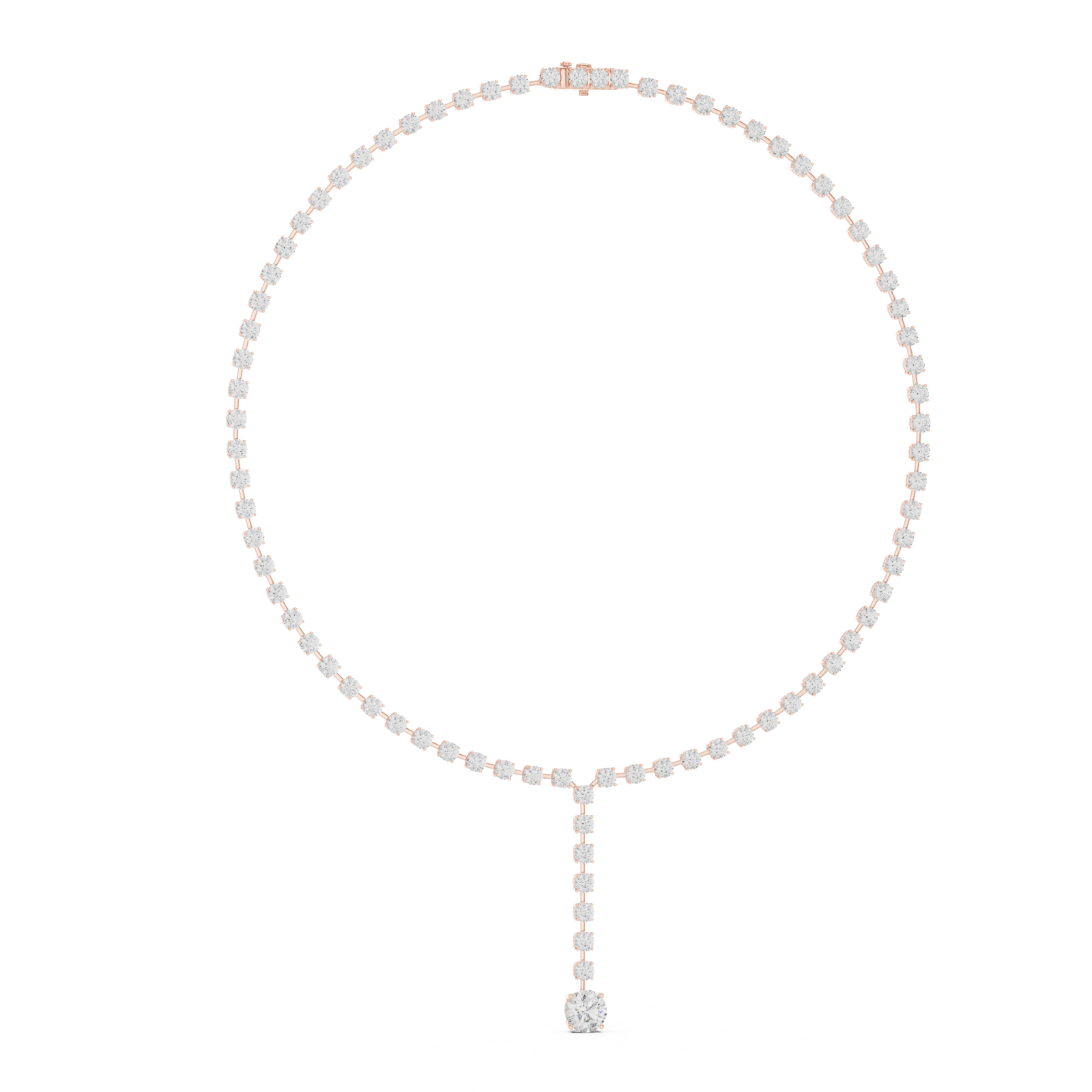 Gold Necklace GNK-0046, Rose Gold, view 1