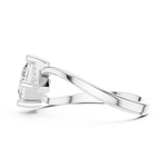 Gold Ring DDLR-507, White Gold, view 3