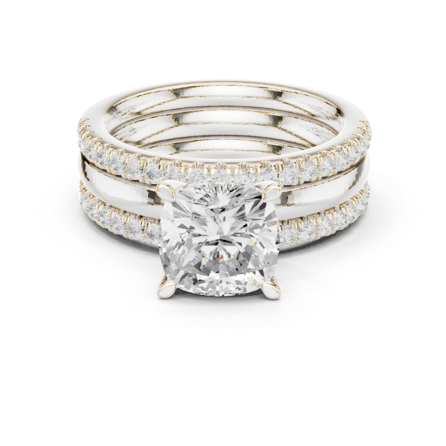 Gold Ring DDLR-302, White Gold