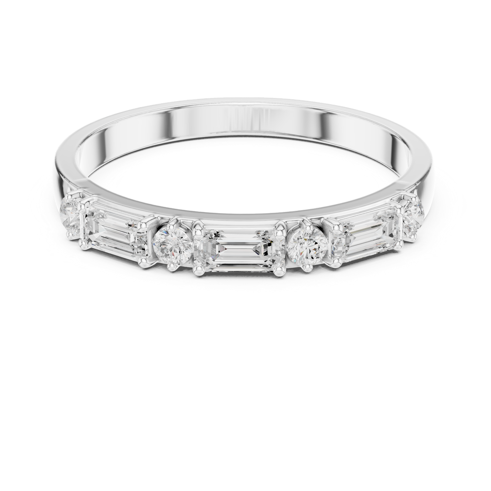 Gold Ring HLR-75, White Gold