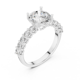 Gold Ring DDLR-819, White Gold, view 2