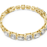 14K Solid Gold Lab Diamond Bracelet, Yellow Gold, view 2