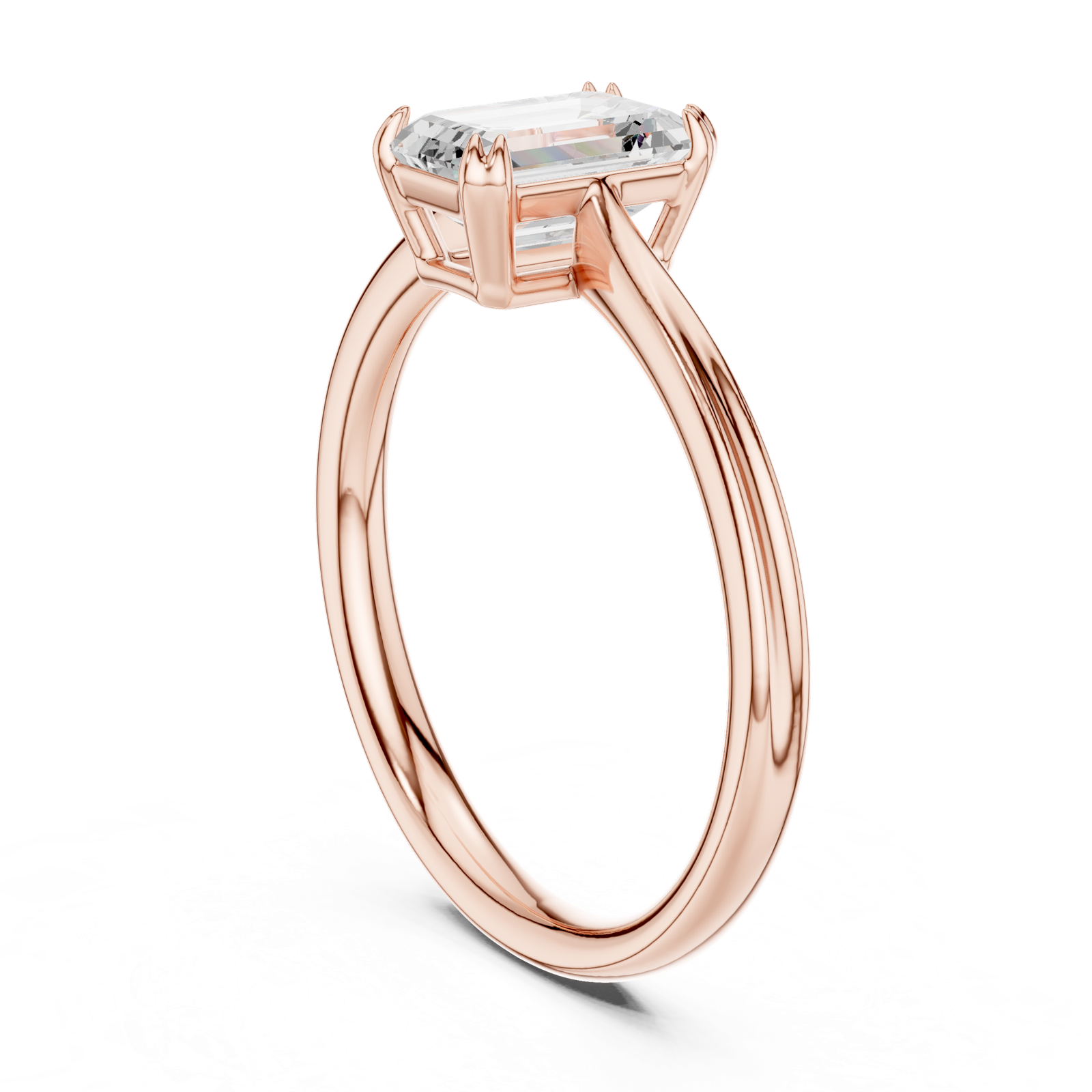 Gold Ring DDLR-802, Rose Gold, view 1