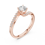 Gold Ring LR-0320, Rose Gold, view 2