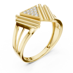 Gold Ring LR-01 (38), Yellow Gold, view 2