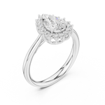 Gold Ring DDLR-699, White Gold, view 2
