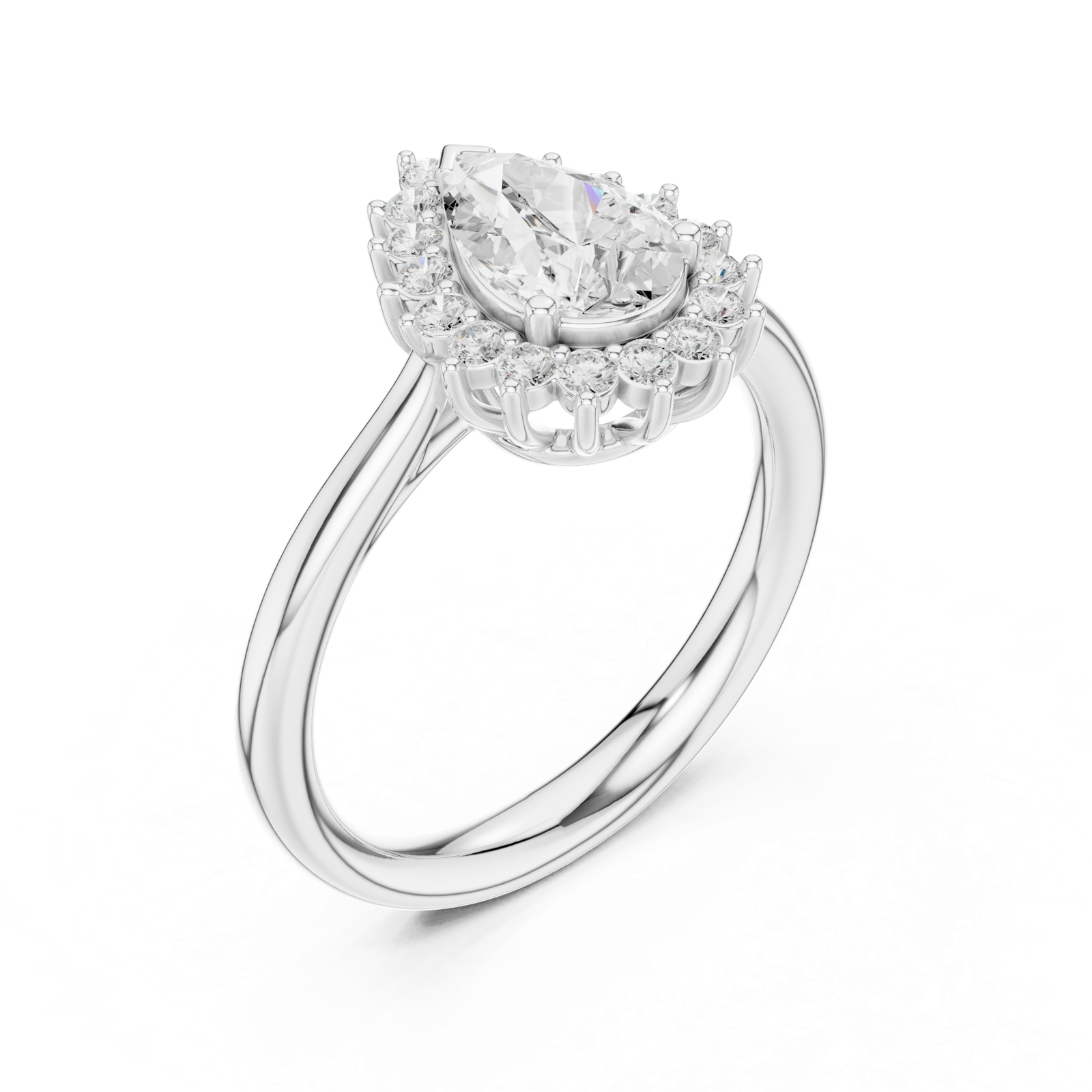 Gold Ring DDLR-699, White Gold, view 2