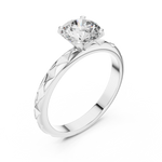 Gold Ring LR-0020, White Gold, view 2