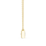 Gold Jewelry DDPO-007, Princess center stone, Yellow Gold