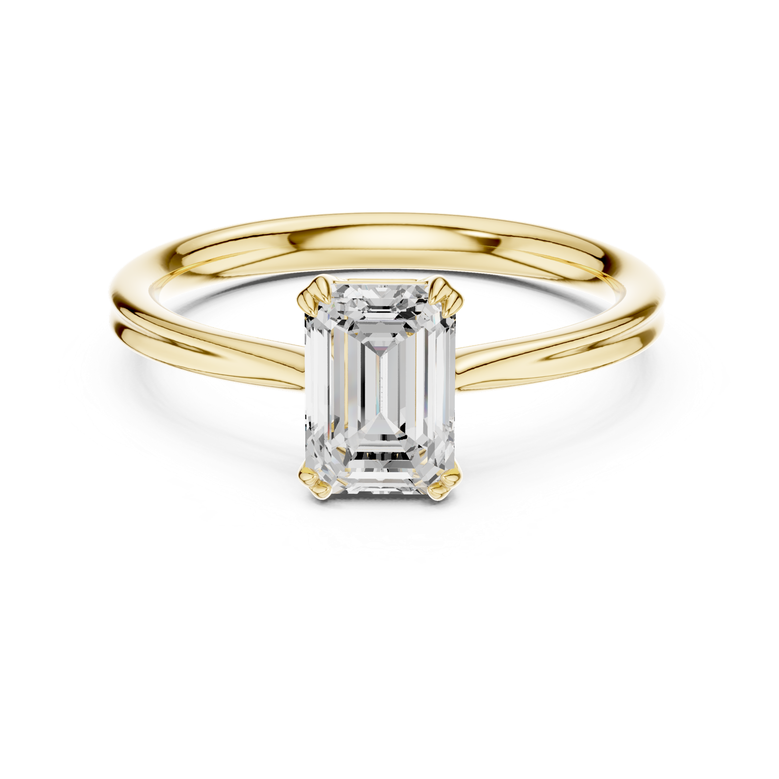 Gold Ring DDLR-802, Yellow Gold, view 4