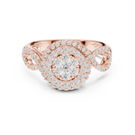 Gold Ring DDLR-757, Rose Gold, view 4