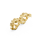 Gold Earrings 9-10018PE, Yellow Gold, view 2