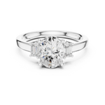 Gold Ring DDLR-869, White Gold, view 4