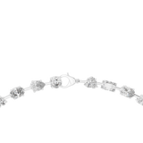14K Solid Gold Lab Diamond Tennis Necklace, White Gold, view 4