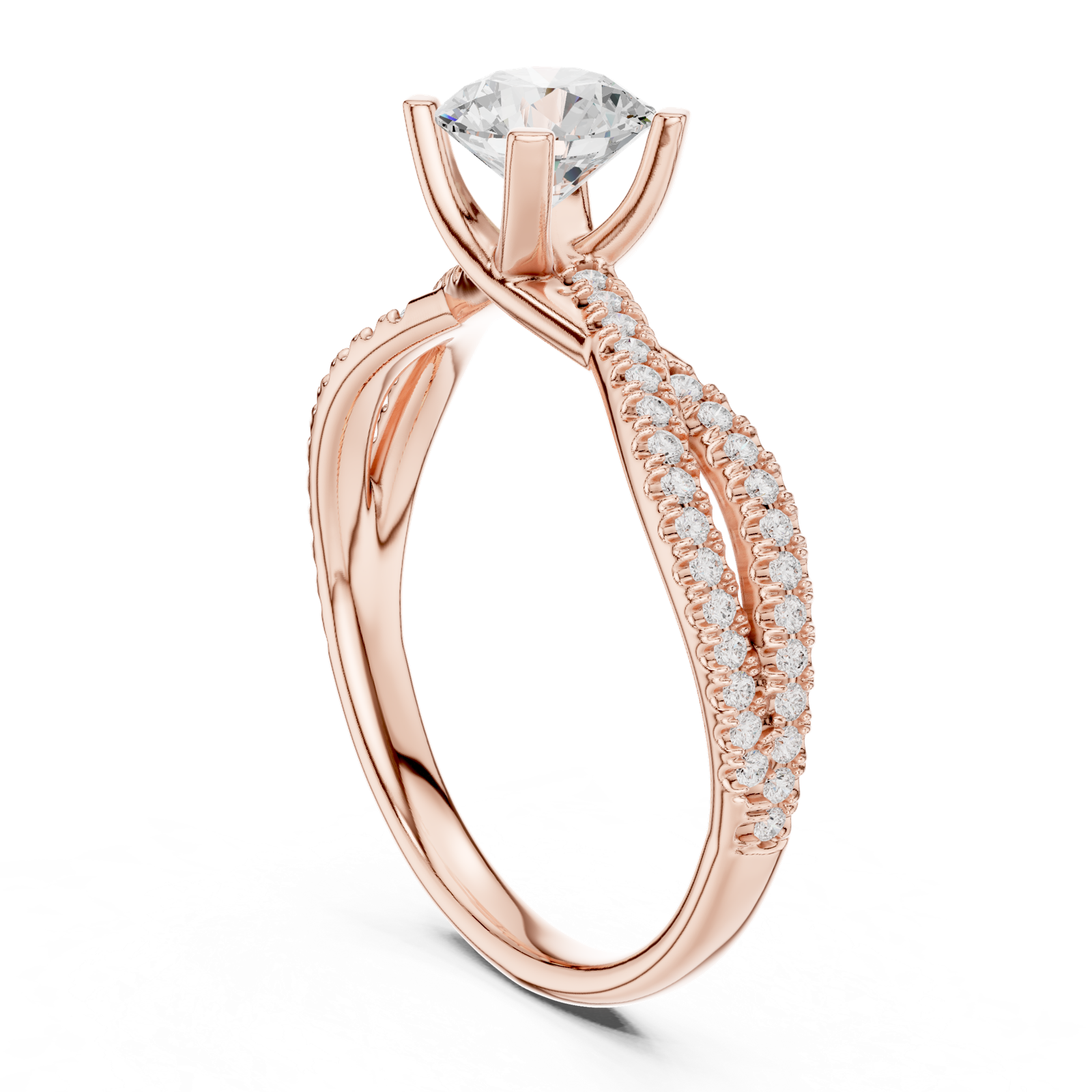 Gold Ring LR-0333, Rose Gold