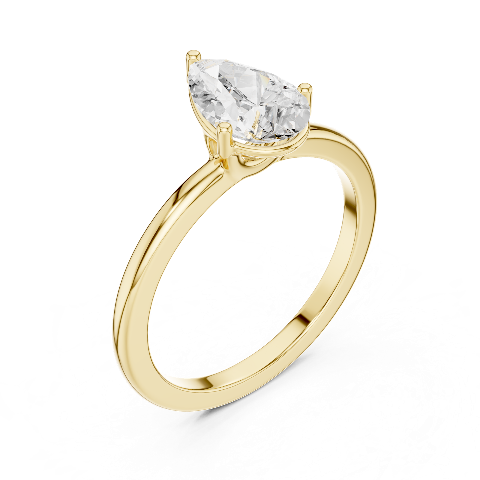 Gold Ring DDLR-1080, Yellow Gold, view 2