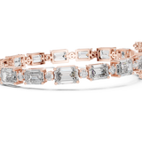 Gold Bracelet GLBR-0036, Rose Gold, view 3