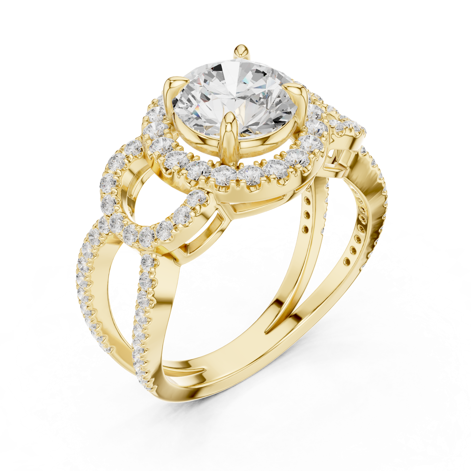 Gold Ring SBWR(71), Yellow Gold, view 2