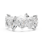 Gold Ring DDLR-420, White Gold, view 3