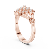 Gold Ring DDLR-760, Rose Gold, view 1