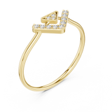 Gold Ring HLR-200, Yellow Gold, view 2