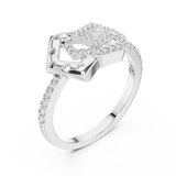 Gold Ring LR-01 (55), White Gold, view 2