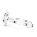 Gold Ring ALR-116, White Gold, view 3