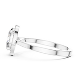 Gold Ring ALR-116, White Gold, view 3