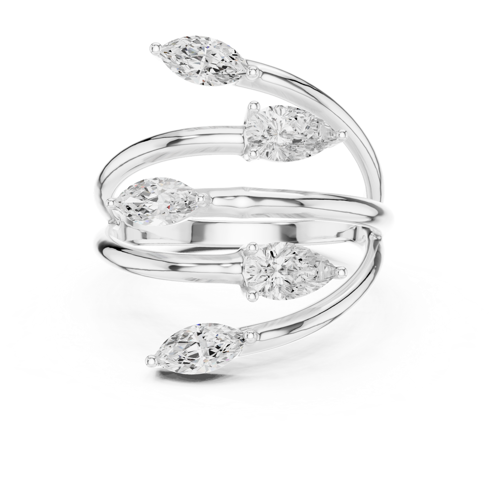 Gold Ring SBWR(28), White Gold, view 4