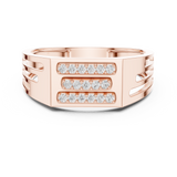 Gold Ring LR-01 (19), Rose Gold, view 4