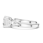 Gold Jewelry L36-7, Asscher center stone, White Gold, view 3