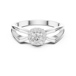 Gold Ring DDLR-837, White Gold, view 4