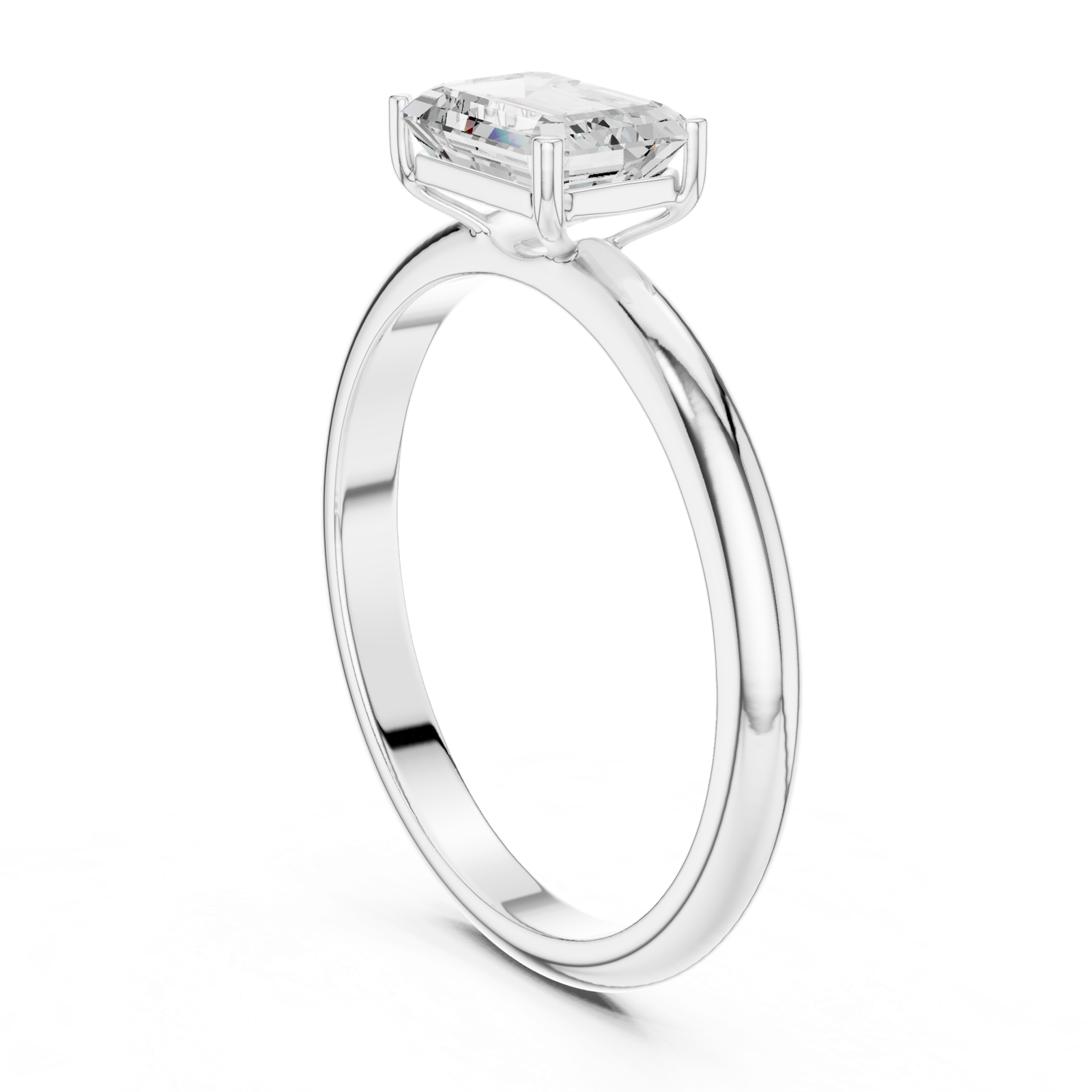 Gold Ring DDLR-1076, White Gold, view 1