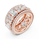 Gold Ring DDLR-305, Rose Gold, view 2
