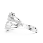 Gold Ring HLR -58, White Gold, view 3