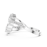 Gold Ring HLR -58, White Gold, view 3