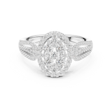 Gold Ring DDLR-758, White Gold, view 4