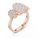 Gold Ring DDLR-779, Rose Gold, view 2