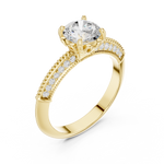 Gold Ring DDLR-685, Yellow Gold, view 2