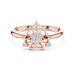 Gold Ring 1 (281), Rose Gold, view 4