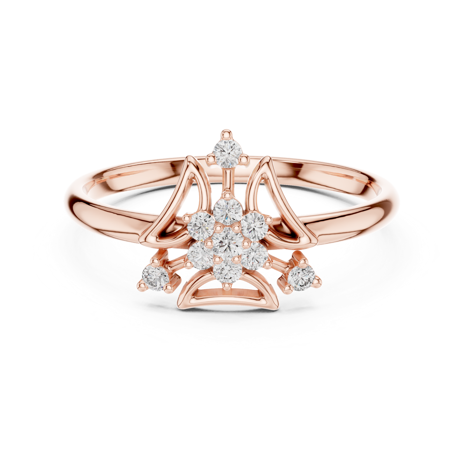 Gold Ring 1 (281), Rose Gold, view 4