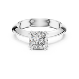 Gold Jewelry L36-8, Cushion center stone, White Gold, view 4