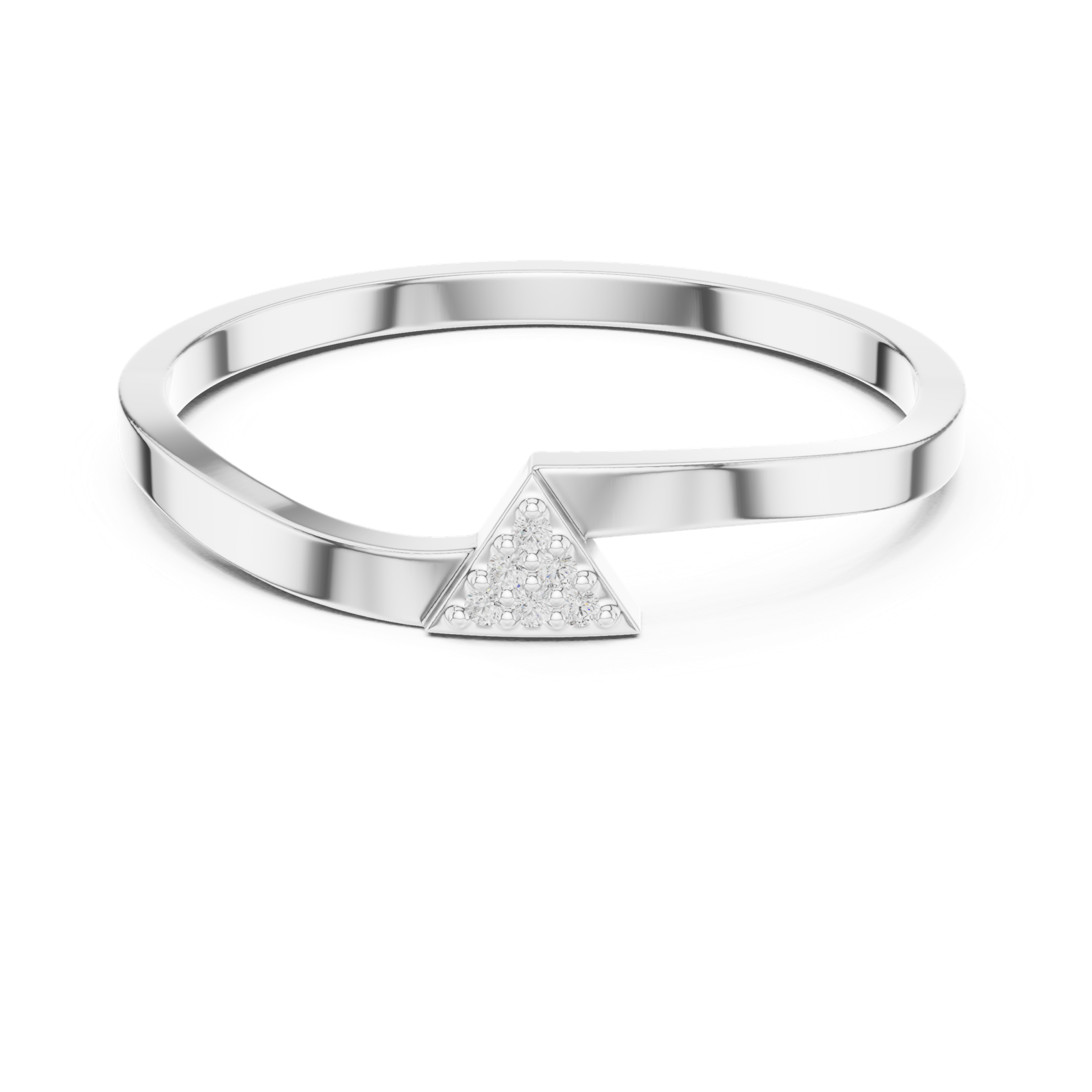 Gold Ring DDLR-720, White Gold, view 4