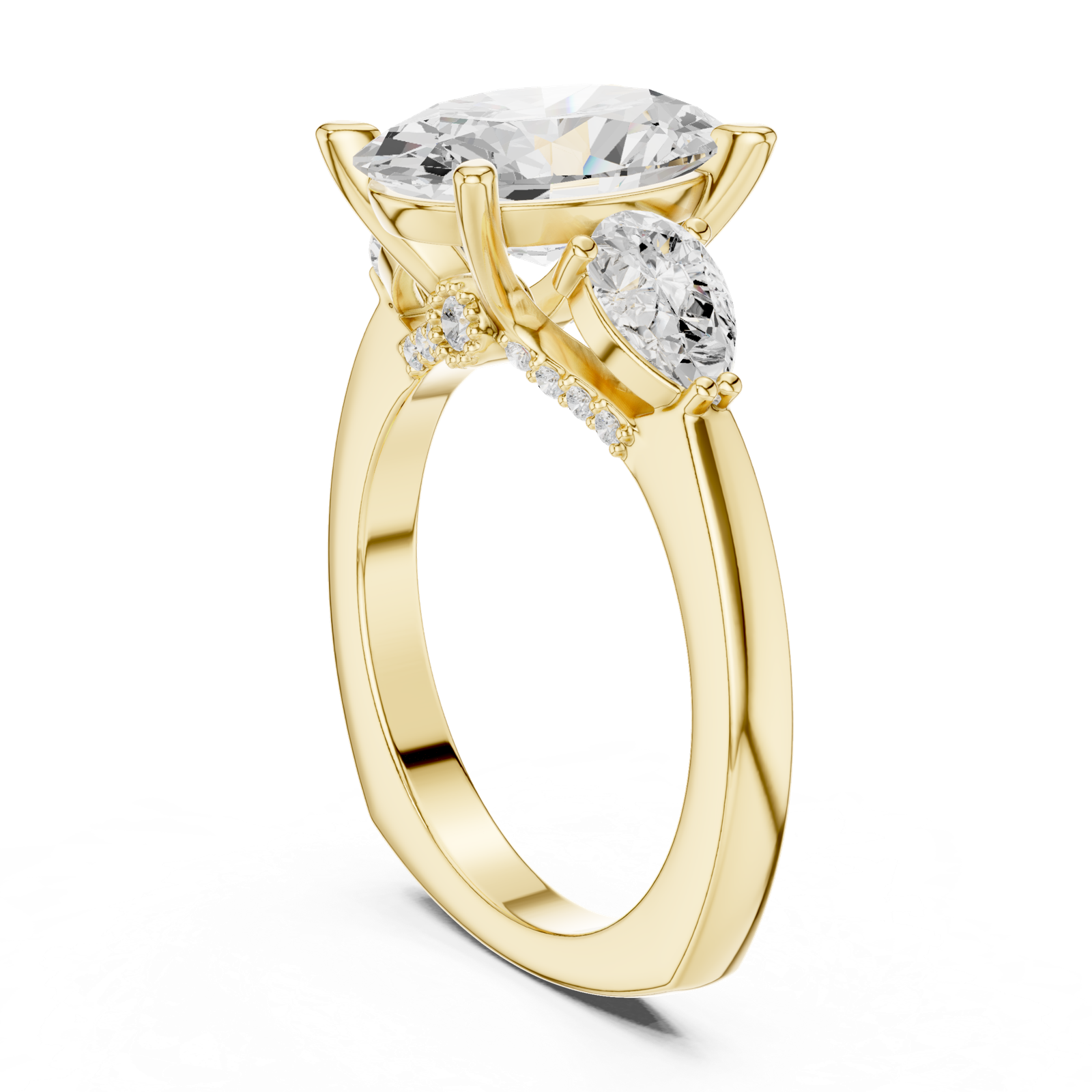 Gold Ring DDLR-269, Yellow Gold, view 1