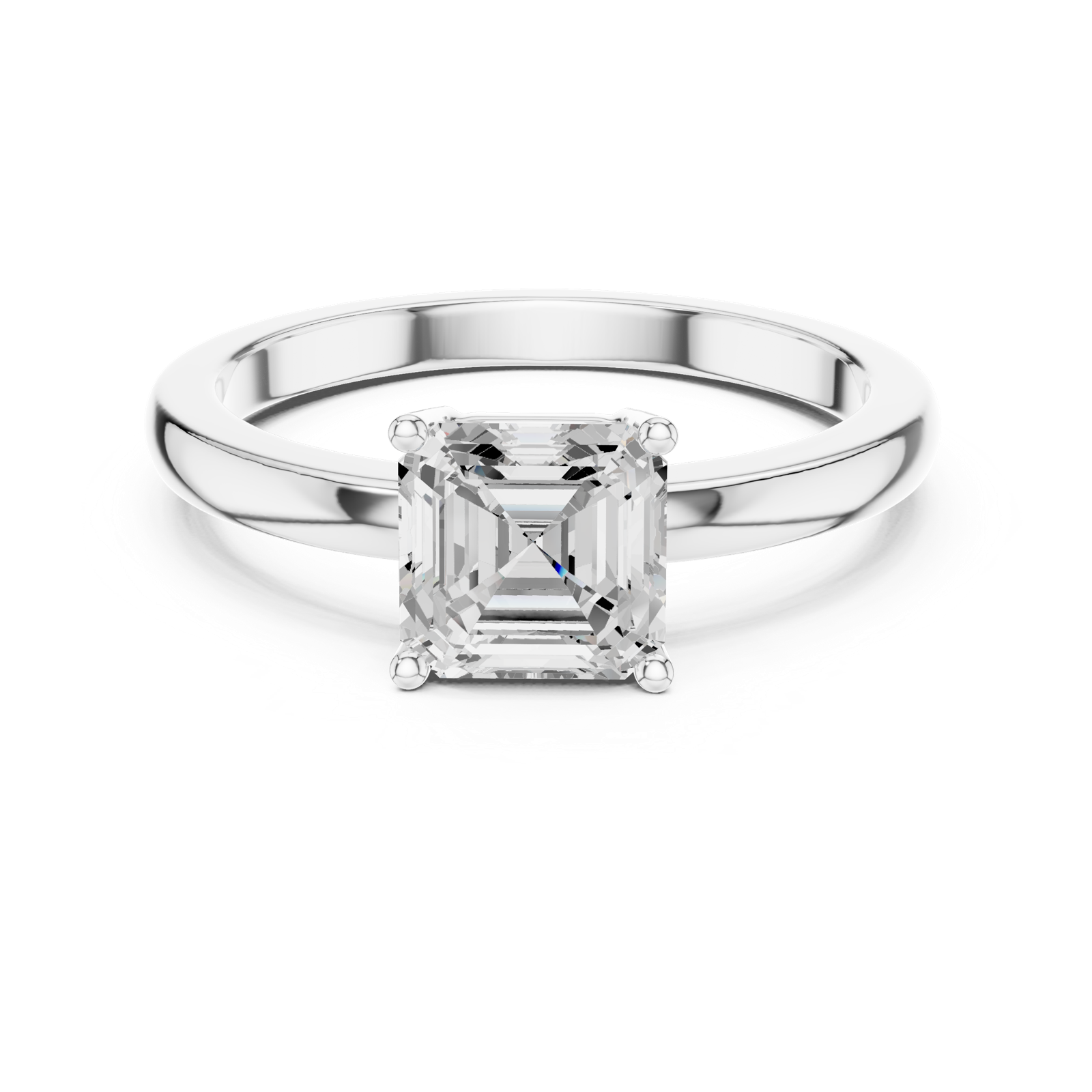 Gold Ring DDLR-1108, White Gold, view 4