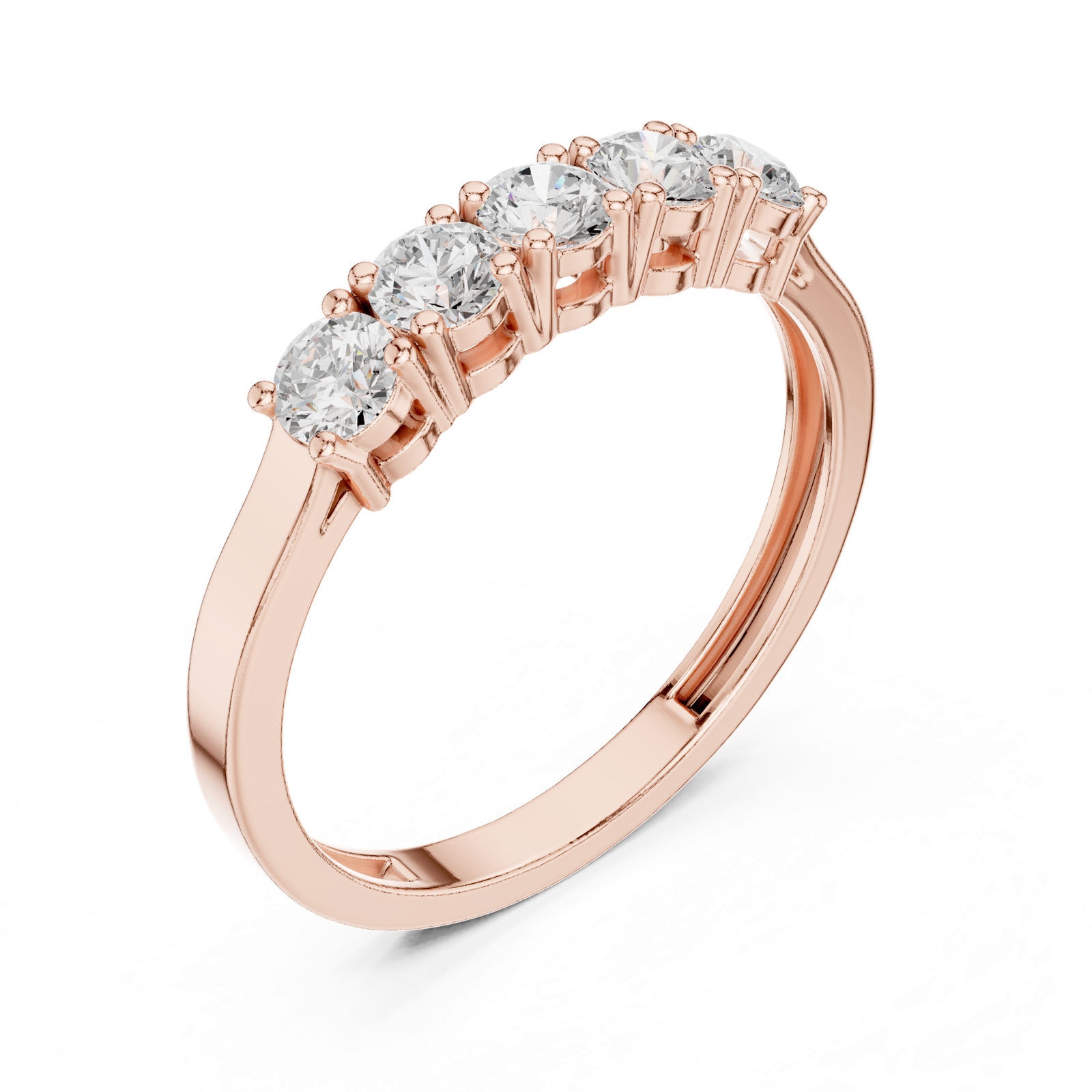 Gold Ring JLR-18, Rose Gold, view 2
