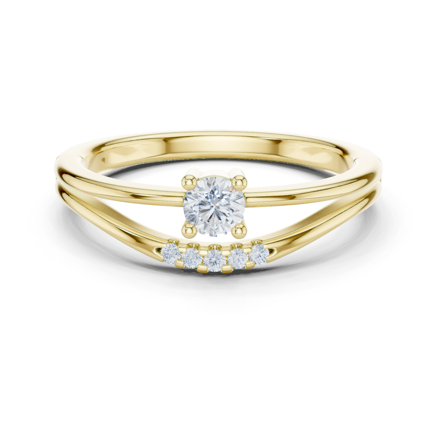 Gold Ring DDLR-830, Yellow Gold