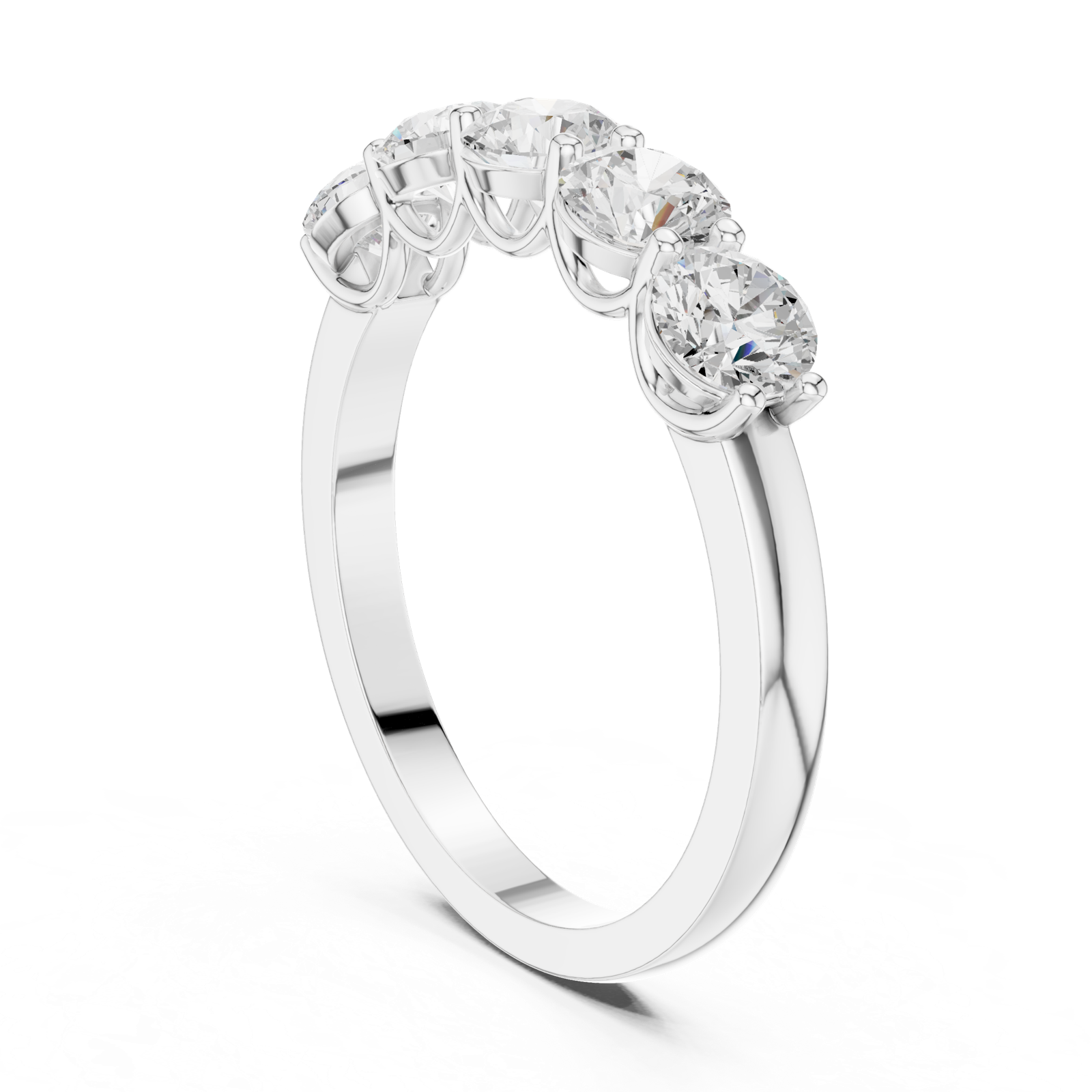 Gold Ring DDLR-1120, White Gold, view 1