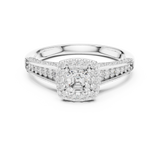 Gold Ring LR-0272, White Gold