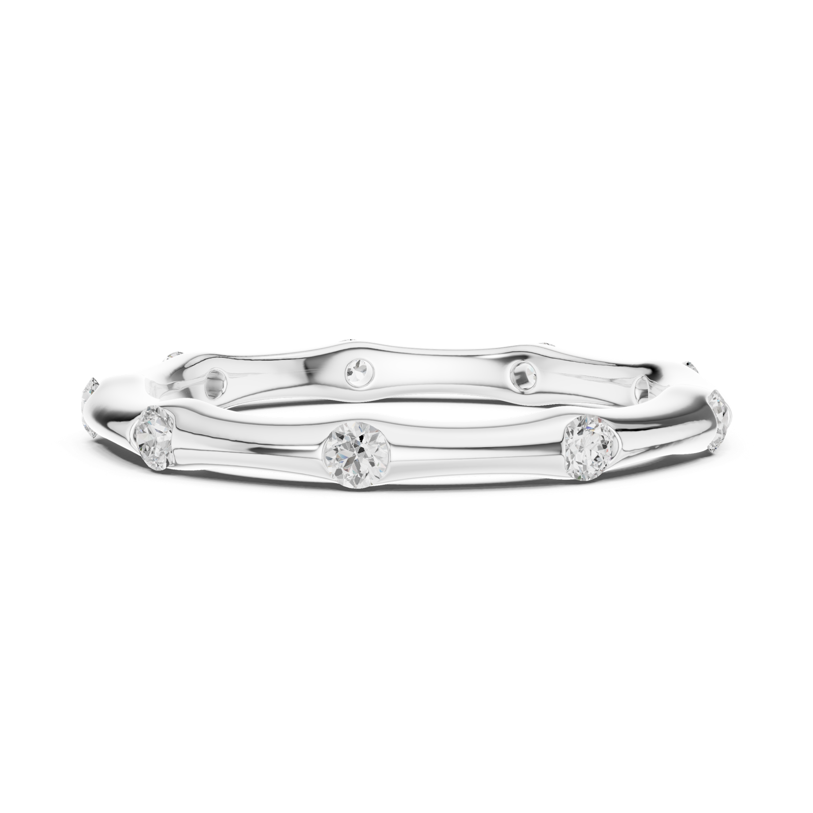 Gold Ring DDLR-421, White Gold, view 3